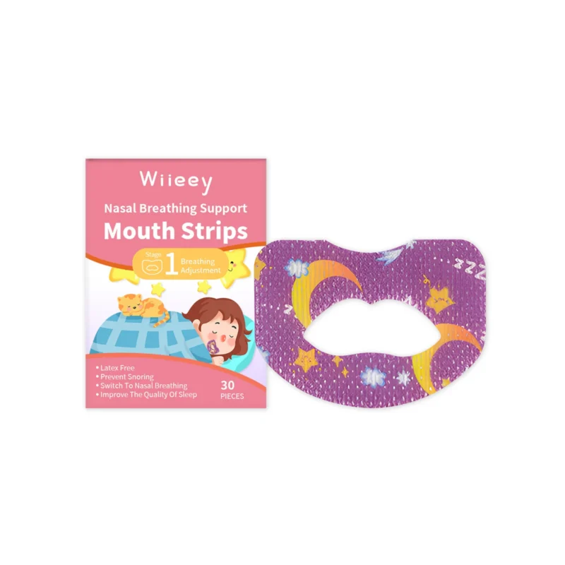 Wiieey Children's Sleep Patches Mouth Strips for Snoring Prevention & Nasal Breathing Training