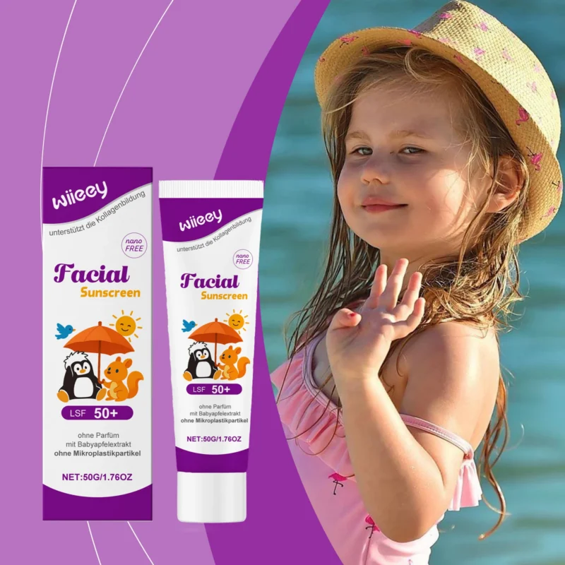 Childrens Facial Sunscreen Spf50 Lightweight Water Resistant 50g Wii D2jskzes 2