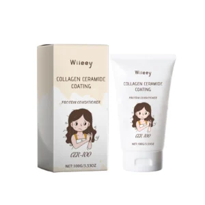 Wiieey Collagen & Ceramide Protein Conditioner for repairing dry, damaged hair and reducing split ends.