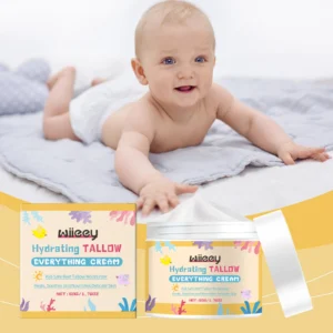 Wiieey Kids Hydrating Moisturizer Cream, Kid-Safe Beef Tallow, Gentle & Lightweight, Heals & Soothes Skin