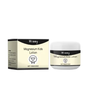 Wiieey Kids Sleep Magnesium Lotion 100g with Coconut Oil, Lavender, and Beeswax for Soothing Skin and Promoting Restful Sleep
