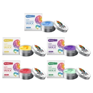 Wiieey Temporary Hair Coloring Wax for Kids, Long-Lasting Styling & Gentle Formula