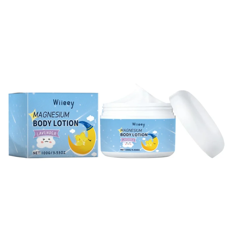 Wiieey Magnesium Body Lotion for Kids with Lavender Extract - Soothing, Moisturizing, Helps Sleep
