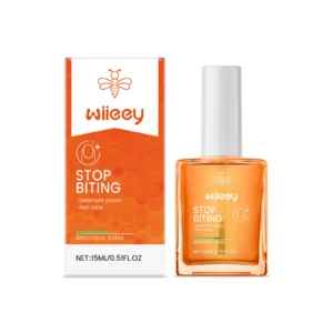 Wiieey Clear Bitter Nail Polish to Stop Nail Biting with Natural Ingredients for Kids and Adults