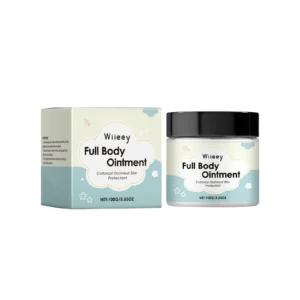 Wiieey Baby Body Cream 100g jar with colloidal oatmeal formula for soothing and moisturizing dry, sensitive skin